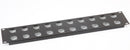 2U - 19 Inch Punched Panels for D-Series Connectors -Aluminium